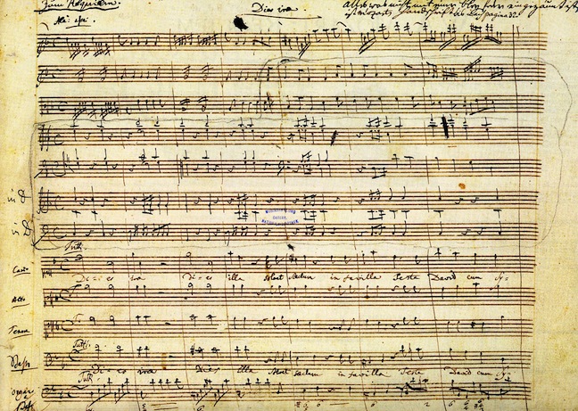 Mozart Requiem mss Dies Irae K626 Requiem Dies Irae