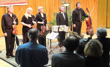 Benoit Mernier with Pro Arte Quartet and standing ovation