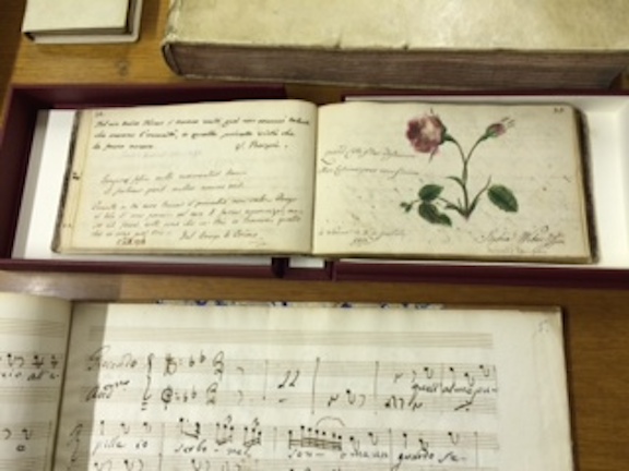 PAQ in Belgium Constanza Mozart's notebook in Royal  Conservatory Library CR Sally