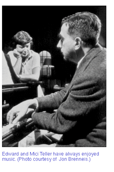 Edward Teller plays piano with wife MIci CR Jon Brenneis