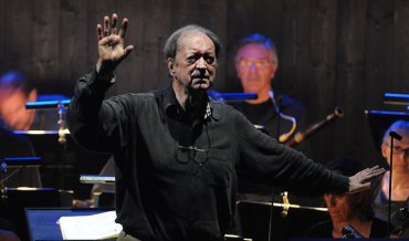 Nikolaus Harnoncourt rehearsing in 2012 Getty Images